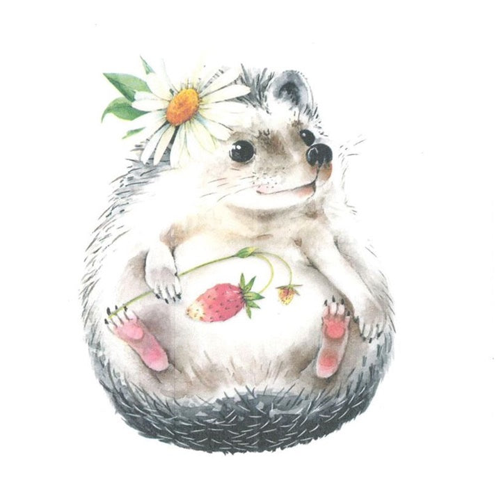 Салфетка за декупаж Wild Strawberry Hedgehog - 1 брой — изображение 1