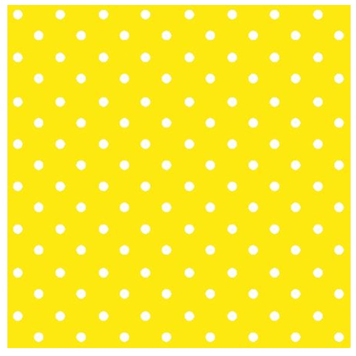 Салфетка за декупаж Yellow Dots - 1 брой — изображение 1
