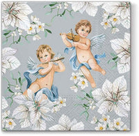 Салфетки за ДЕКУПАЖ Angels in Flowers - 1 брой — изображение 1