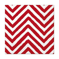Салфетки за декупаж - Big Chevron Red - 1 брой — изображение 1