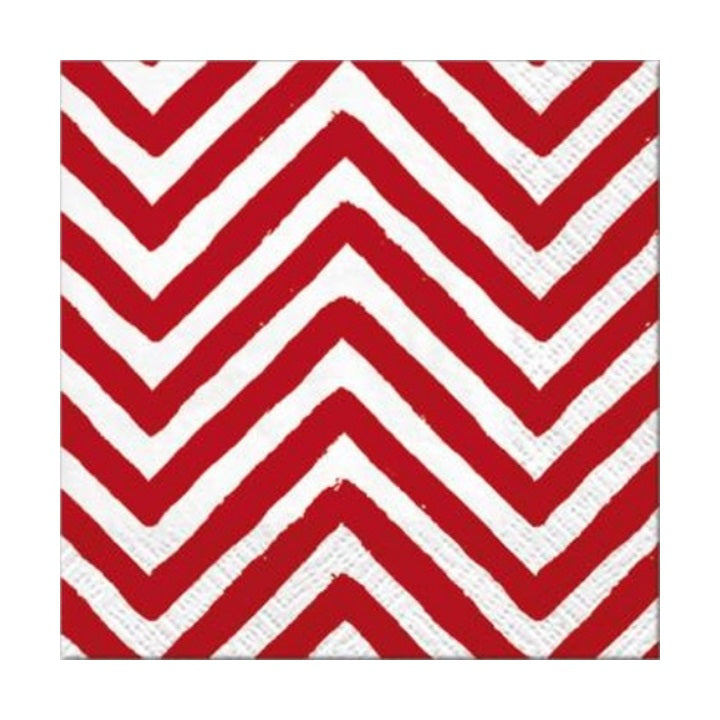 Салфетки за декупаж - Big Chevron Red - 1 брой — изображение 1