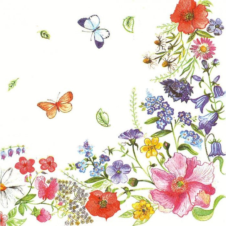 Салфетки за декупаж Blossom Border - 1 брой — изображение 1