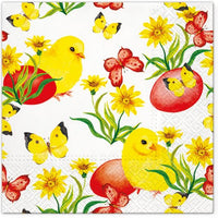 Салфетки за декупаж Chicks and Butterflies - 1 брой — изображение 1