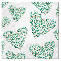 Салфетки за декупаж Floral Hearts  - 1 брой — изображение 1