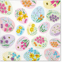 Салфетки за декупаж Flowered Eggs - 1 брой — изображение 1