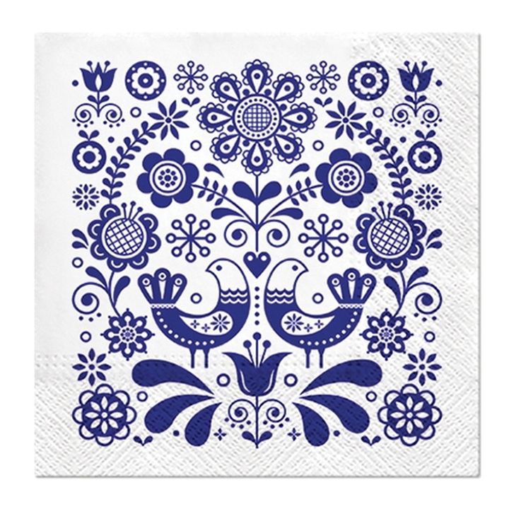 Салфетки за декупаж - Folk Stamp - 1 брой — изображение 1