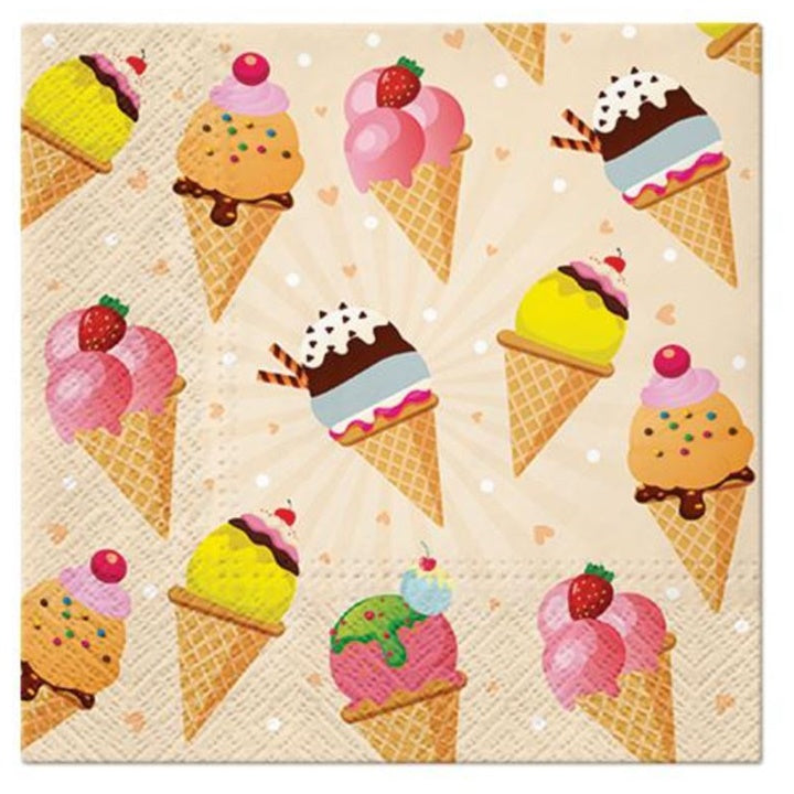 Салфетки за декупаж Ice Cream - 1 брой — изображение 1