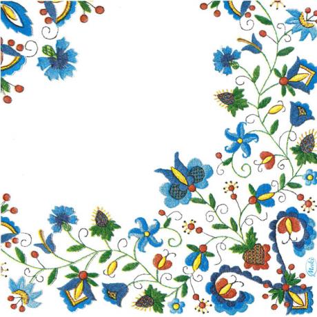 Салфетки за декупаж - Kashubian Folk 7 - 1 брой — изображение 1