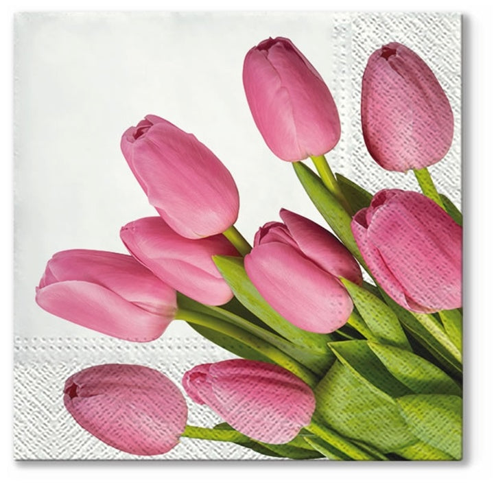 Салфетки за декупаж Lovely Tulips - 1 брой — изображение 1