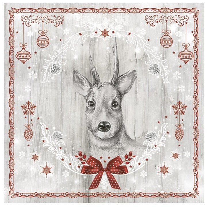 Салфетки за декупаж Painted Deer - 1 брой — изображение 1