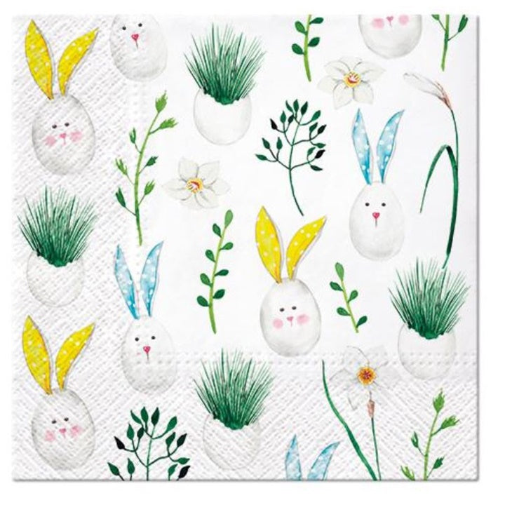 Салфетки за декупаж Rabbit Eggs - 1 брой — изображение 1