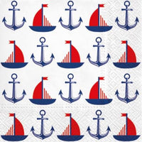Салфетки за декупаж Ships & Anchors - 1 брой — изображение 1
