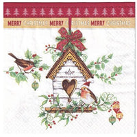 Салфетки за ДЕКУПАЖ Xmas Bird House - 1 брой — изображение 1