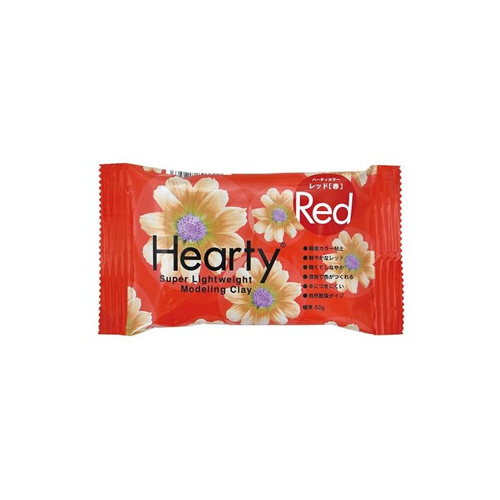 Ултралека самовтвърдяваща се глина Hearty Padico 50 g – Червено