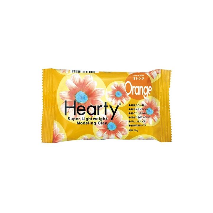 Ултралека самовтвърдяваща се глина Hearty Padico 50 g – Оранжево