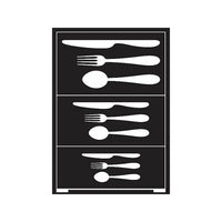 Самозалепващ се шаблон Cutlery A5 — изображение 1