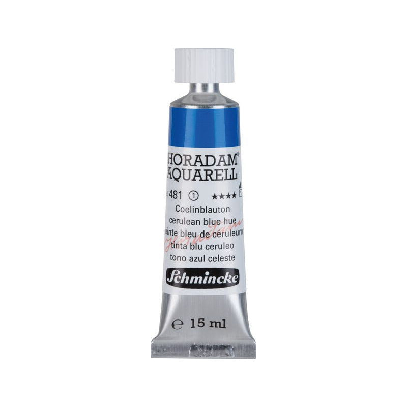 Schmincke Horadam акварелна боя в тубичка 15 ml - Onetz – 481 Церулеум синьо имитация