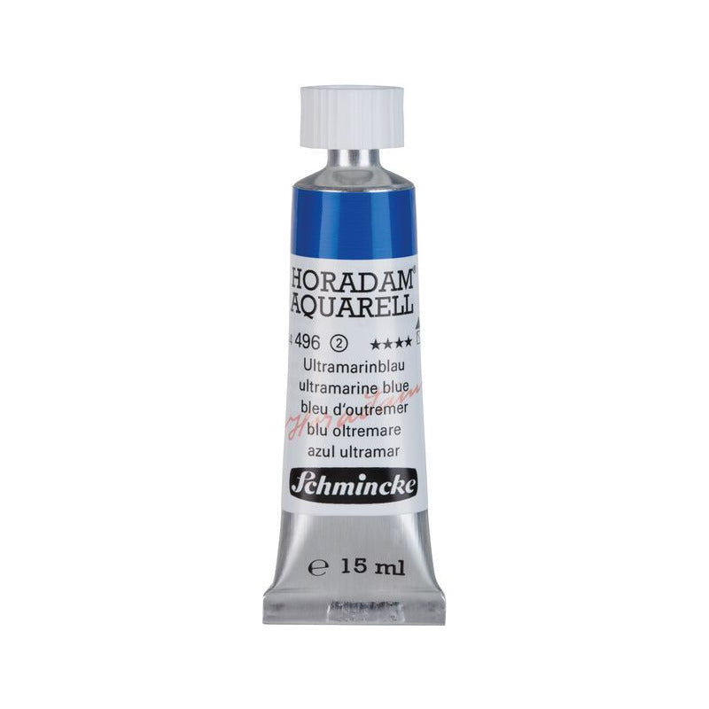 Schmincke Horadam акварелна боя в тубичка 15 ml - Onetz – 496 Ултрамарин синьо