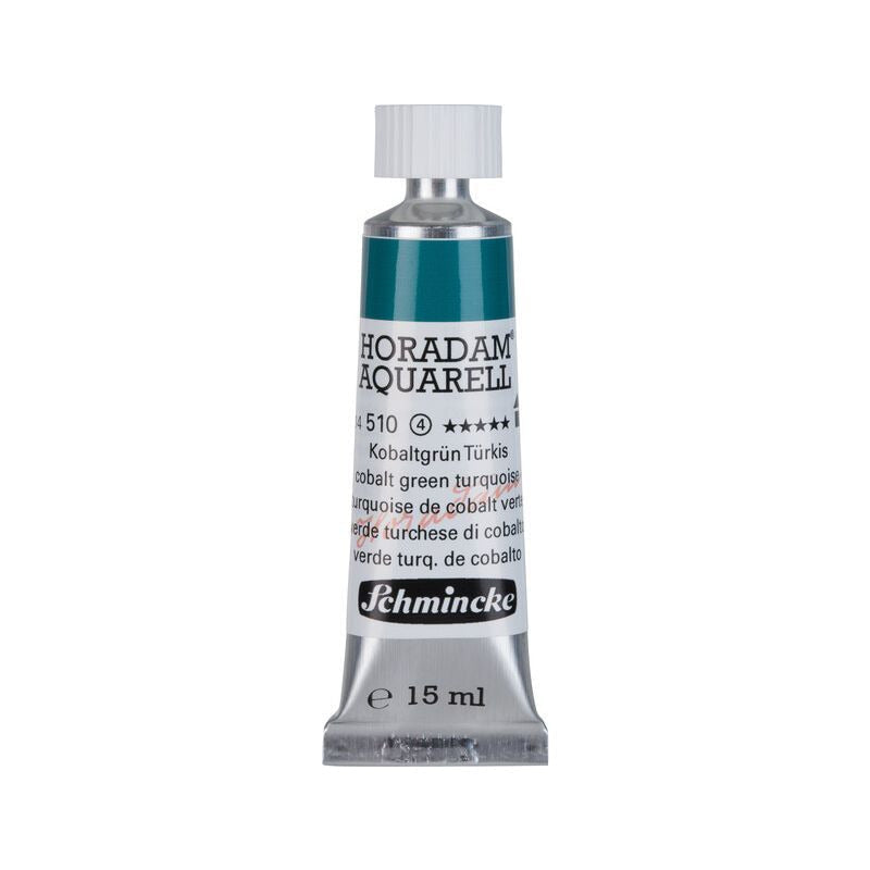 Schmincke Horadam акварелна боя в тубичка 15 ml - Onetz – 510 Кобалтово зелен тюркоаз