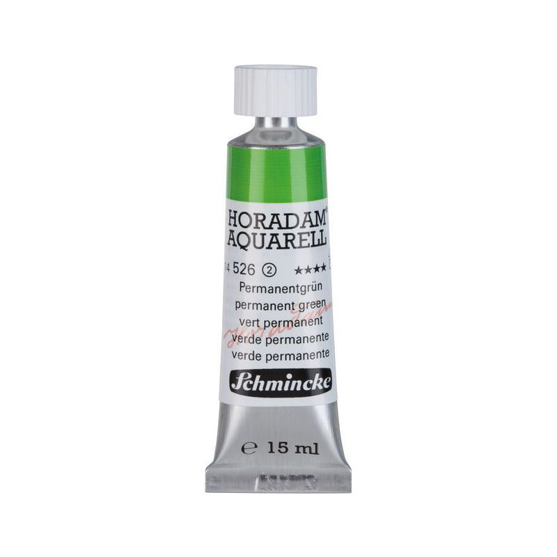 Schmincke Horadam акварелна боя в тубичка 15 ml - Onetz – 526 Перманентно зелено