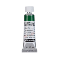 Schmincke Horadam акварелна боя в тубичка 15 ml - Onetz – 534 Перманентно зелена маслина