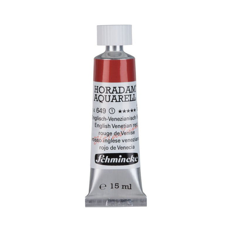 Schmincke Horadam акварелна боя в тубичка 15 ml - Onetz – 649 Английско венецианско червено