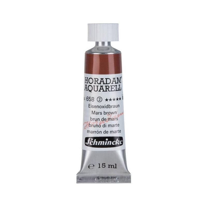 Schmincke Horadam акварелна боя в тубичка 15 ml - Onetz – 658 Марс кафяво
