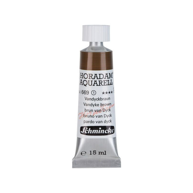 Schmincke Horadam акварелна боя в тубичка 15 ml - Onetz – 669 Ван Дайк кафяво