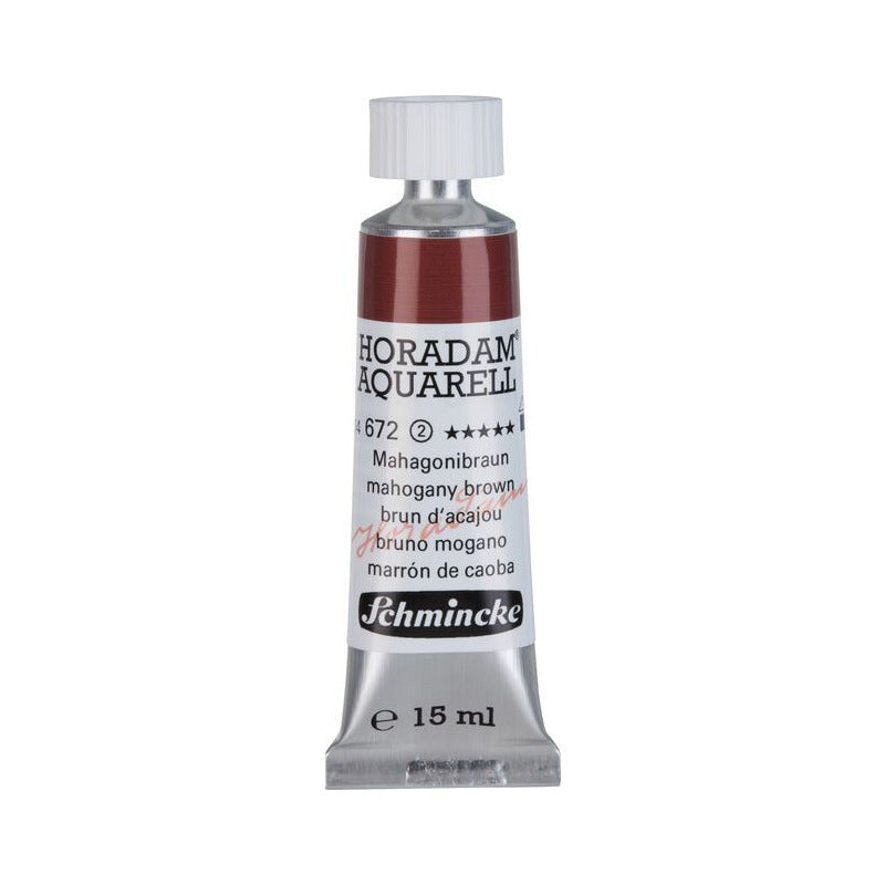 Schmincke Horadam акварелна боя в тубичка 15 ml - Onetz – 672 Махагоново кафяво
