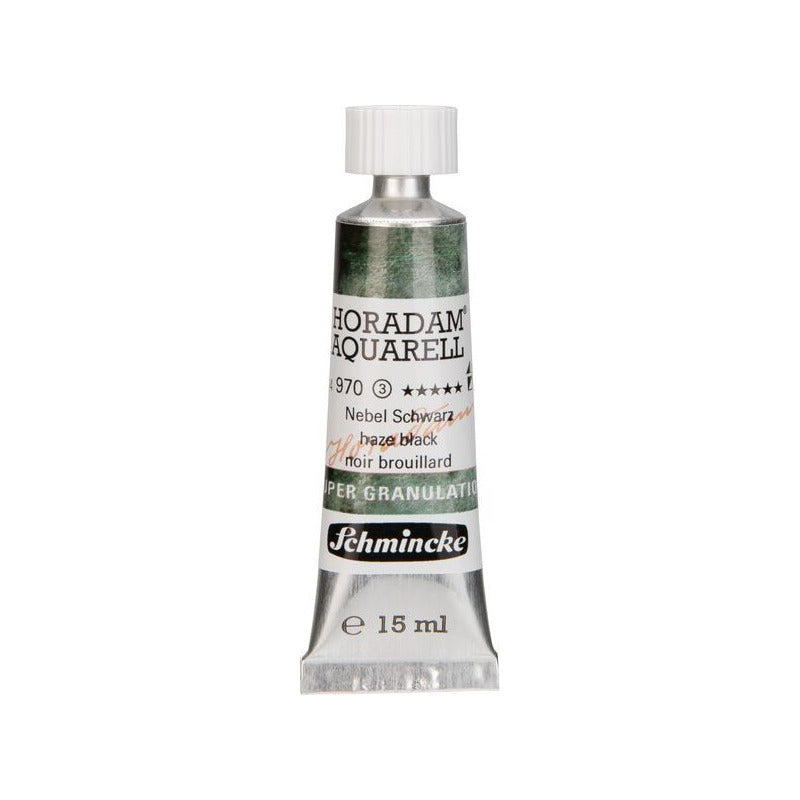 Schmincke Horadam акварелна боя в тубичка 15 ml - Onetz – 970 Мъгла черно