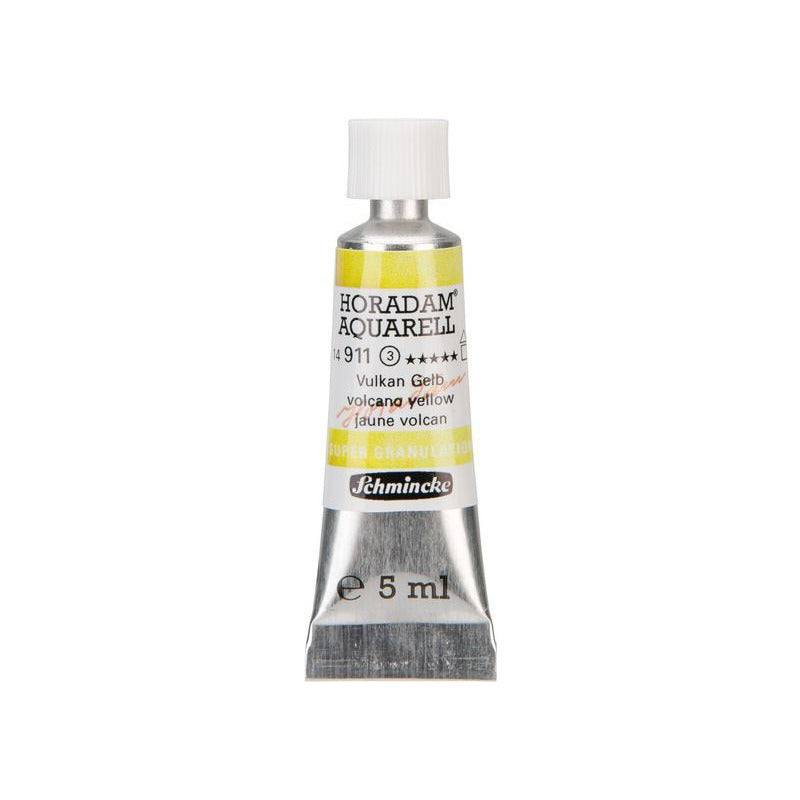 Schmincke Horadam акварелна боя в тубичка 5 ml – Volcano yellow – 911 Вулканично жълто