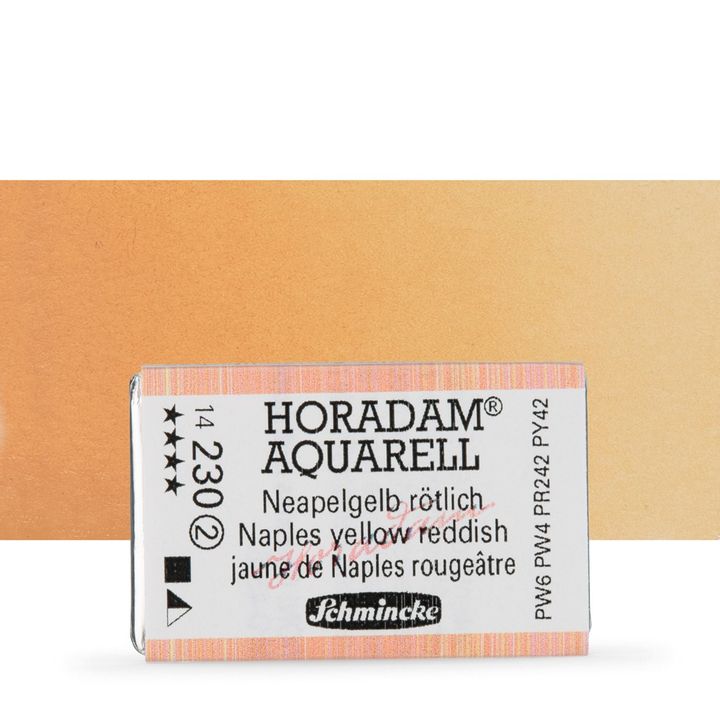 Schmincke Horadam акварелни бои в цяло контейнерче – 230 Naples Yellow Reddish