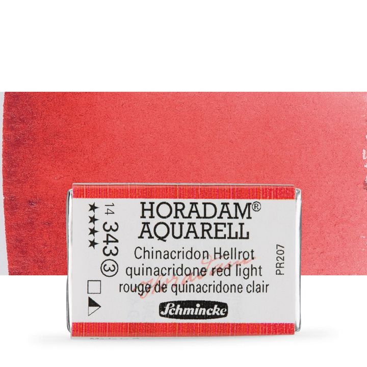 Schmincke Horadam акварелни бои в цяло контейнерче – 343 Quinacridone Red Light