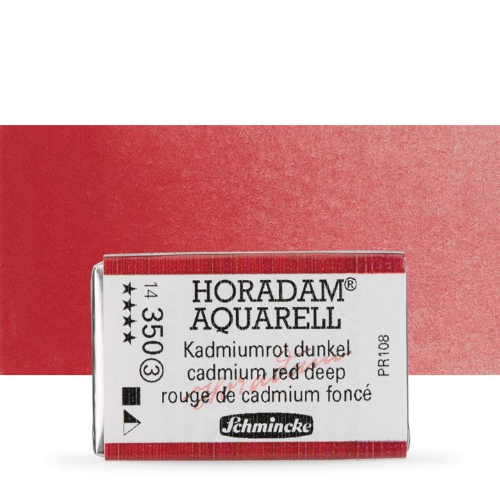 Schmincke Horadam акварелни бои в цяло контейнерче – 350 Cadmium Red Deep