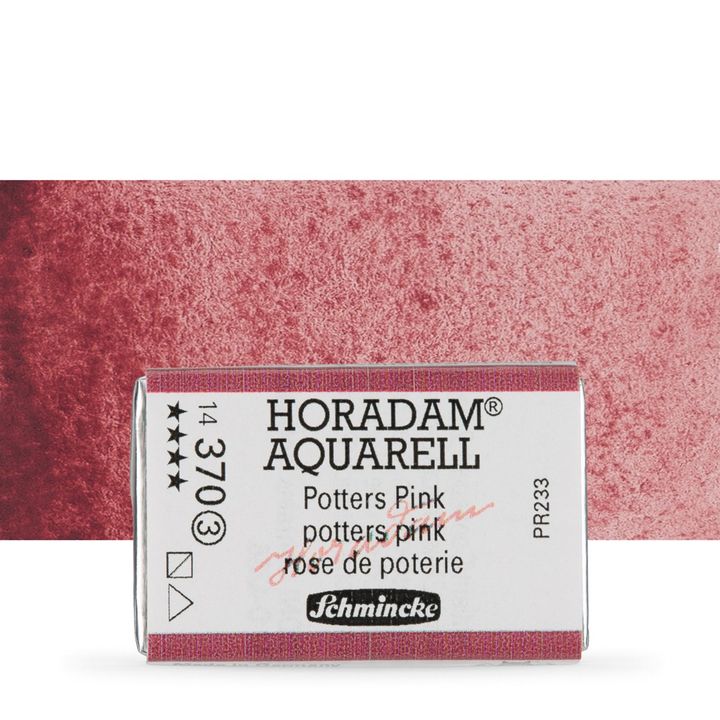 Schmincke Horadam акварелни бои в цяло контейнерче – 370 Potters Pink
