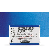 Schmincke Horadam акварелни бои в цяло контейнерче – 477 Phthalo Sapphire Blue