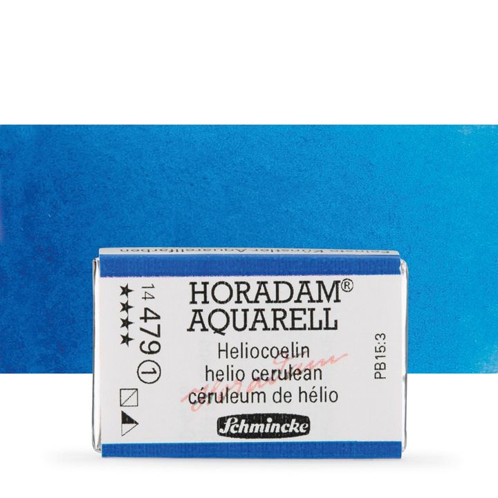 Schmincke Horadam акварелни бои в цяло контейнерче – 479 Helio Cerulean