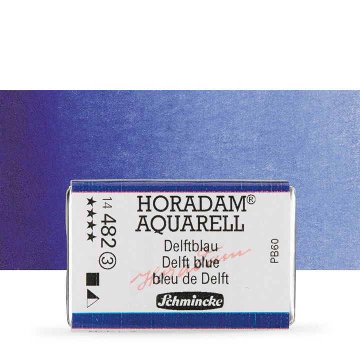 Schmincke Horadam акварелни бои в цяло контейнерче – 482 Delft Blue