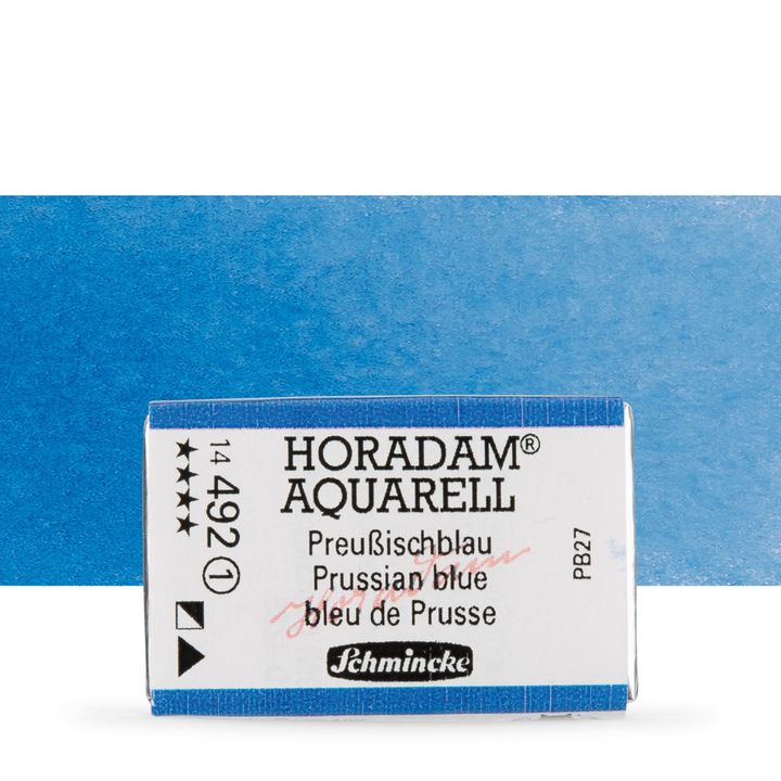 Schmincke Horadam акварелни бои в цяло контейнерче – 492 Prussian Blue