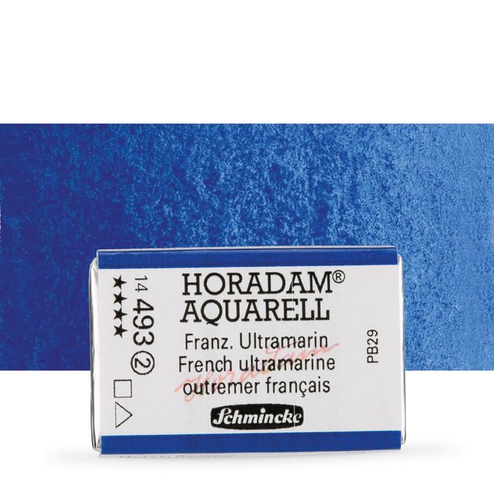 Schmincke Horadam акварелни бои в цяло контейнерче – 493 French Ultramarine