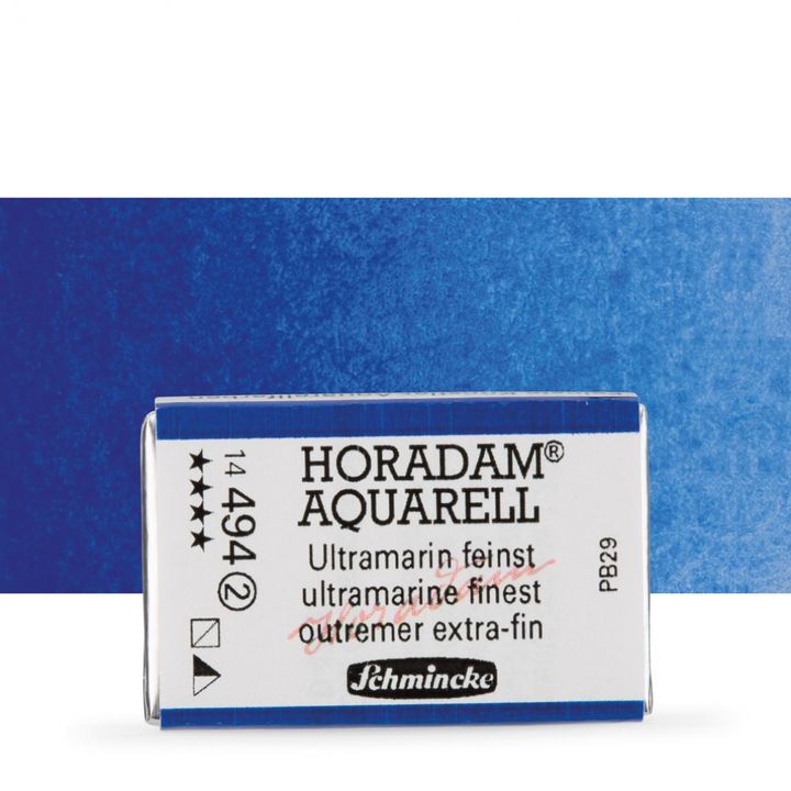 Schmincke Horadam акварелни бои в цяло контейнерче – 494 Ultramarine Finest