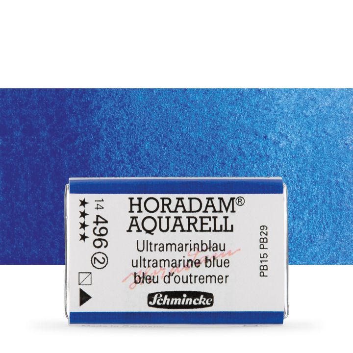 Schmincke Horadam акварелни бои в цяло контейнерче – 496 Ultramarine Blue