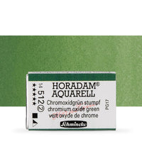 Schmincke Horadam акварелни бои в цяло контейнерче – 512 Chromium Oxide Green