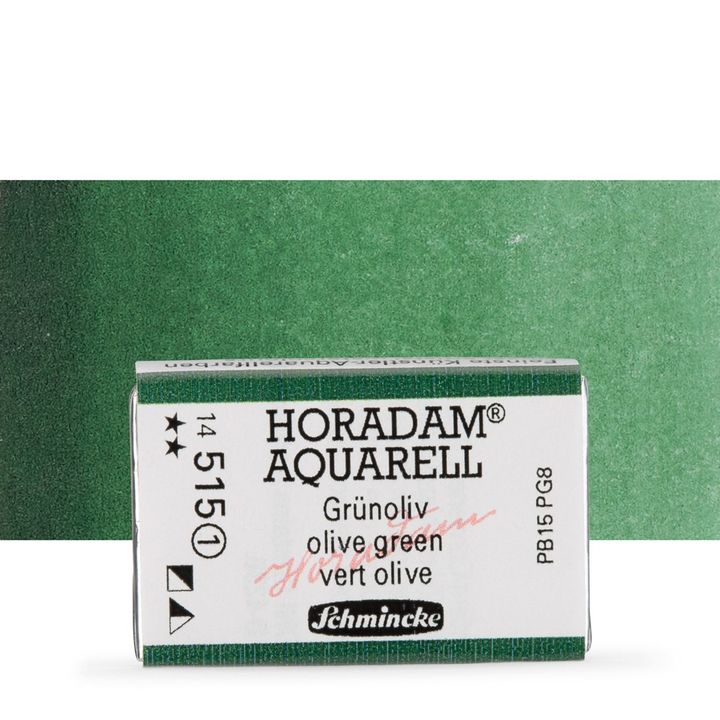 Schmincke Horadam акварелни бои в цяло контейнерче – 515 Olive Green