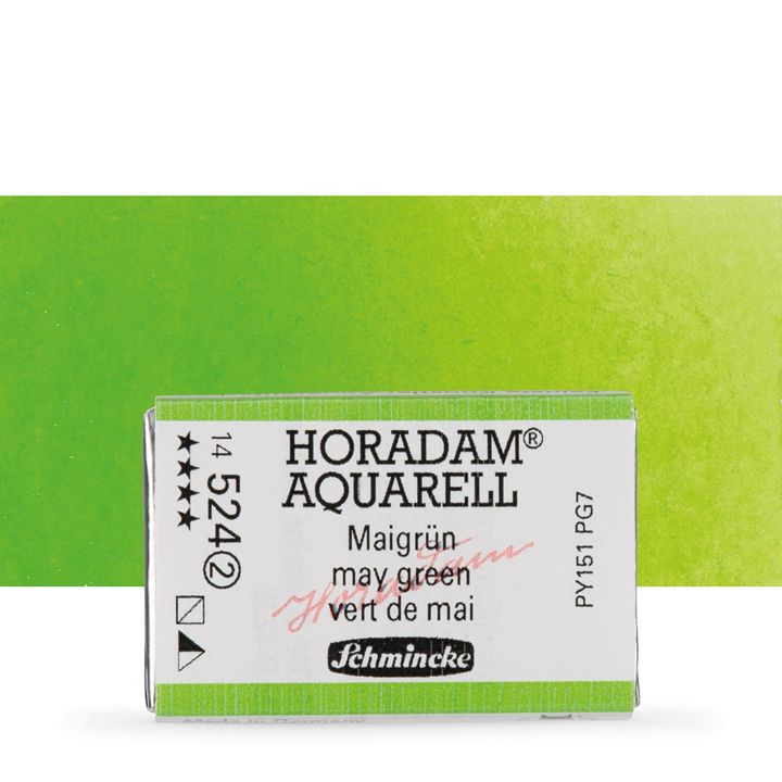 Schmincke Horadam акварелни бои в цяло контейнерче – 524 May Green