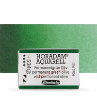 Schmincke Horadam акварелни бои в цяло контейнерче – 534 Permanent Green Olive