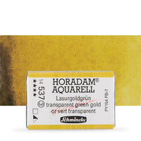Schmincke Horadam акварелни бои в цяло контейнерче – 537 Transparent Green Gold