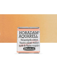 Schmincke Horadam акварелни бои в половин контейнерче – 230 Naples Yellow Reddish