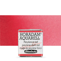 Schmincke Horadam акварелни бои в половин контейнерче – 344 Perylene Dark Red