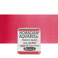 Schmincke Horadam акварелни бои в половин контейнерче – 346 Ruby Red Deep